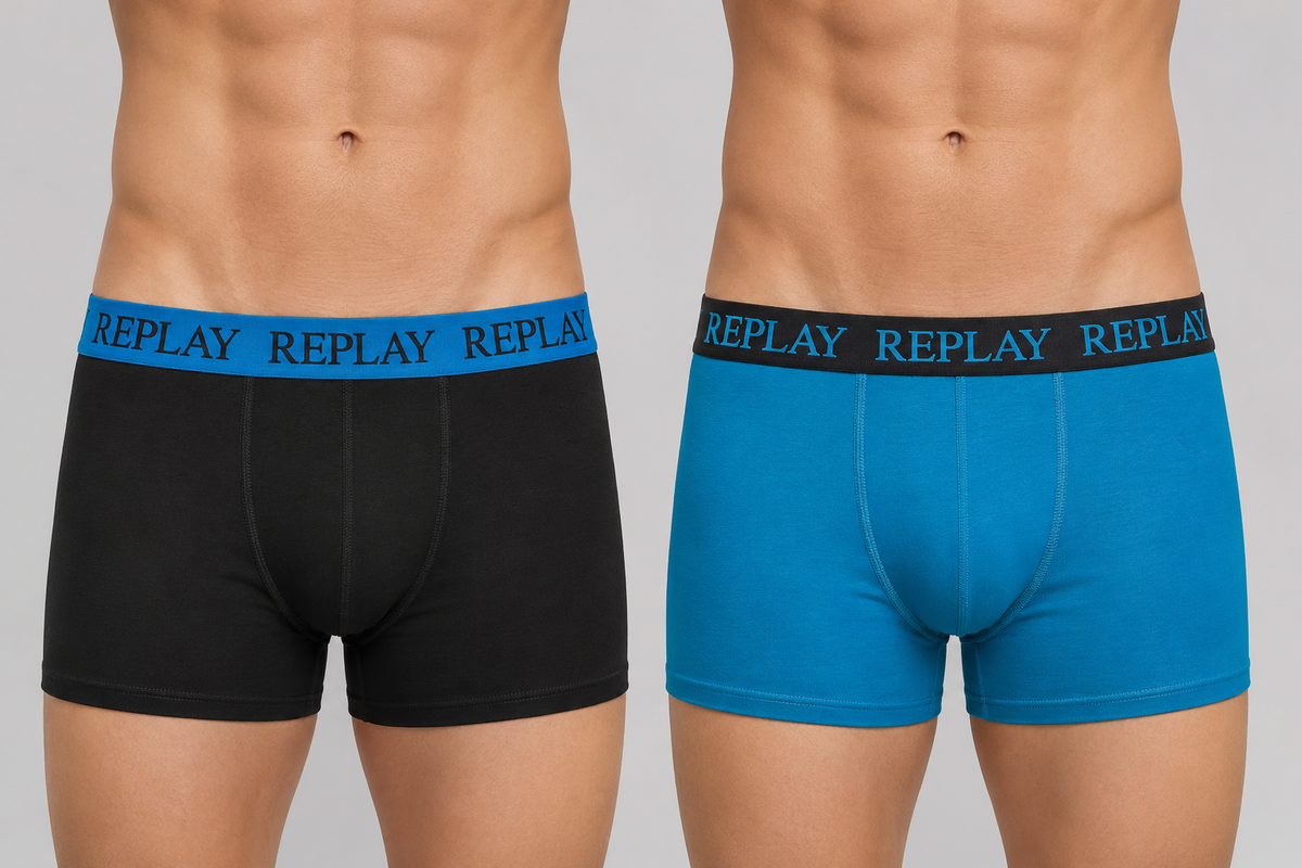 LOT X2 CALEÇON/BOXER REPLAY UNDERWEAR