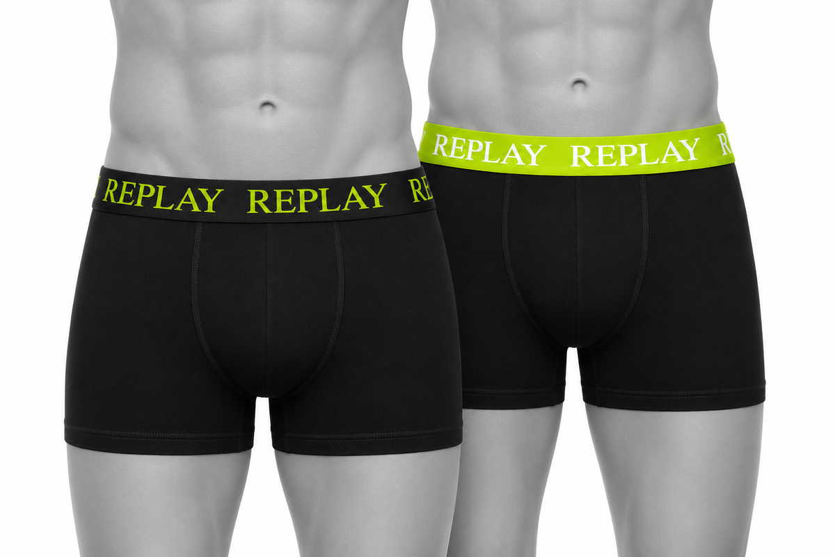LOT X2 CALEÇON/BOXER REPLAY UNDERWEAR